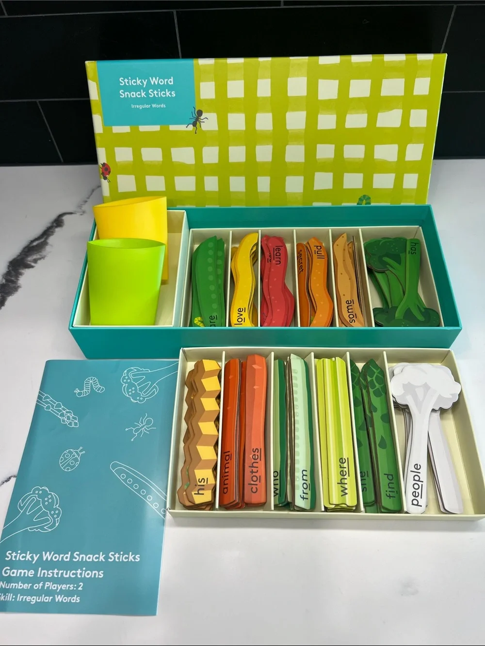 LOVEVERY Sticky Word Snack Sticks from Reading Skill Set Part Two